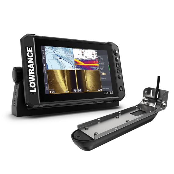 Lowrance Elite 9 FS Black Edition Inc. Active Imaging 3-in-1 i gruppen Bådelektronik / Ekkolod og kortplottere / Ekkolod- og kortplottersæt hos Sportfiskeprylar.se (000-16366-001-SET)