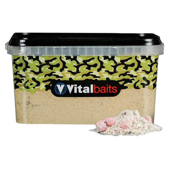 Vital Baits Groundbait Strawberry Nutty Bucket 3 kg i gruppen Madding / Boilies, krogagn og forfoder / Groundbait / Groundbait hos Sportfiskeprylar.se (08-0017)