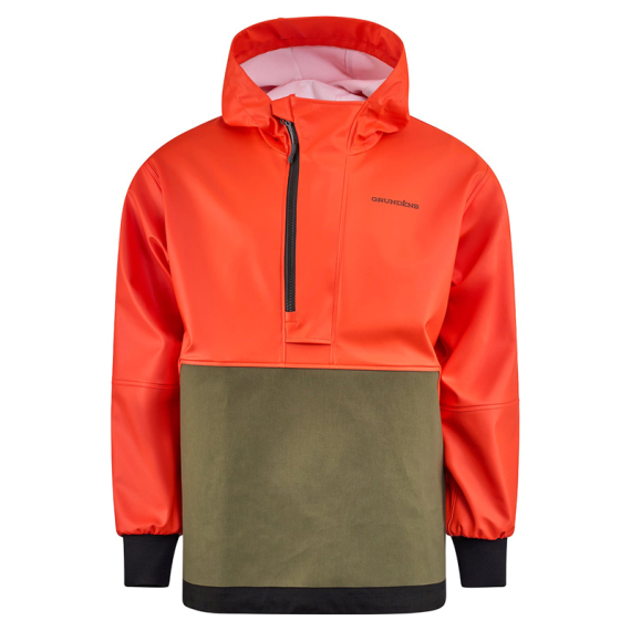 Grundéns Neptune Armored Anorak Orange/Olive i gruppen Beklædning og fodtøj / Beklædning / Jakker / Regnjakker hos Sportfiskeprylar.se (10208-811-0014r)