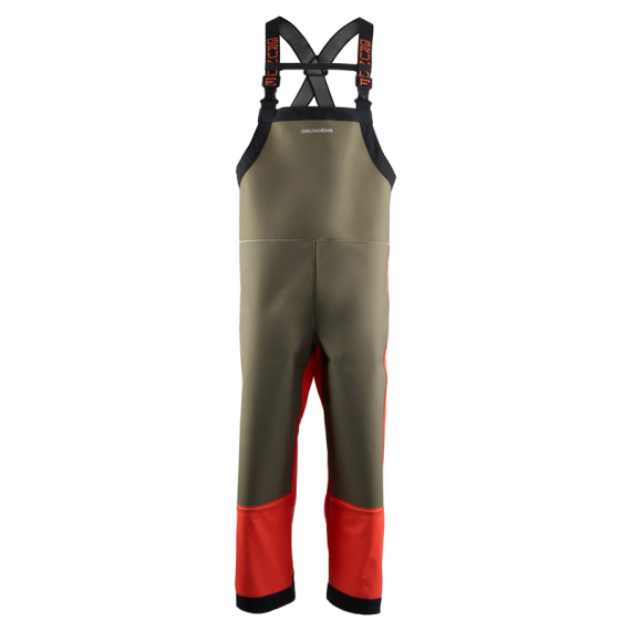 Grundéns Neptune Armored Bib Orange/Olive i gruppen Beklædning og fodtøj / Beklædning / Bukser / Waders hos Sportfiskeprylar.se (10209-811-0014r)