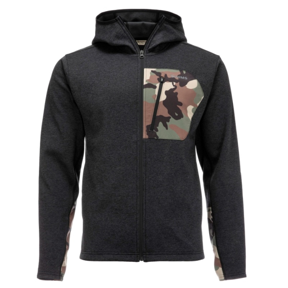 Simms CX Hoody Black Heather i gruppen Beklædning og fodtøj / Beklædning / Jakker / Fleecejakker hos Sportfiskeprylar.se (13296-010-30r)