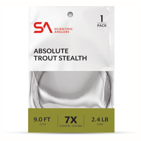 SA Absolute Trout Stealth Leader 9\' i gruppen Kroge og endegrej / Ledere og Forfangsmateriale / Færdiglavede forfang / Tapered forfang hos Sportfiskeprylar.se (134125r)