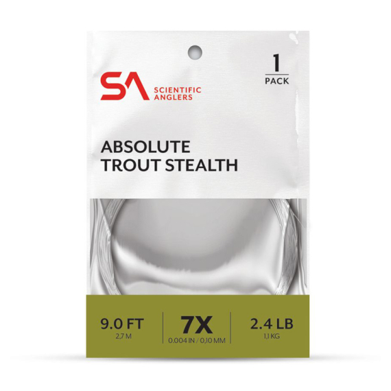 SA Absolute Trout Stealth Leader 9\' i gruppen Kroge og endegrej / Ledere og Forfangsmateriale / Færdiglavede forfang / Tapered forfang hos Sportfiskeprylar.se (134125r)