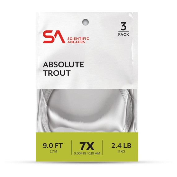 SA Absolute Trout Leader 3-pack 9\' i gruppen Kroge og endegrej / Ledere og Forfangsmateriale / Færdiglavede forfang / Tapered forfang hos Sportfiskeprylar.se (134248r)