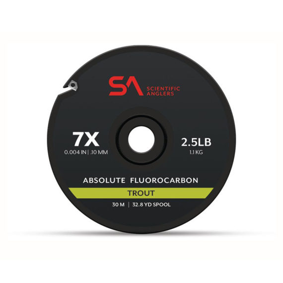 SA Absolute Fluorocarbon Trout Tippet Material i gruppen Kroge og endegrej / Ledere og Forfangsmateriale / Forfangsmateriale / Forfangsmateriale fluefiskeri hos Sportfiskeprylar.se (135450r)