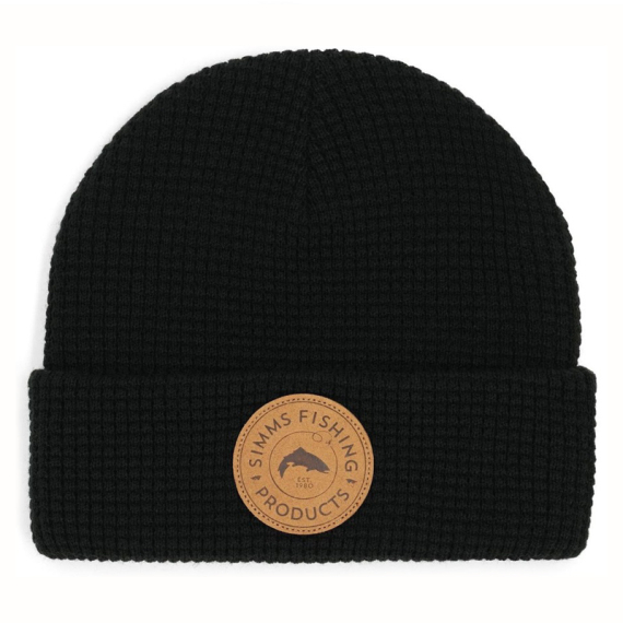 Simms Everyday Waffle Knit Beanie Black i gruppen Beklædning og fodtøj / Kasketter og hovedbeklædning / Huer og hatte hos Sportfiskeprylar.se (13786-001-00)