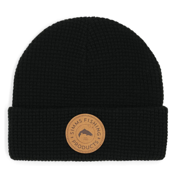 Simms Everyday Waffle Knit Beanie Black i gruppen Beklædning og fodtøj / Kasketter og hovedbeklædning / Huer og hatte hos Sportfiskeprylar.se (13786-001-00)