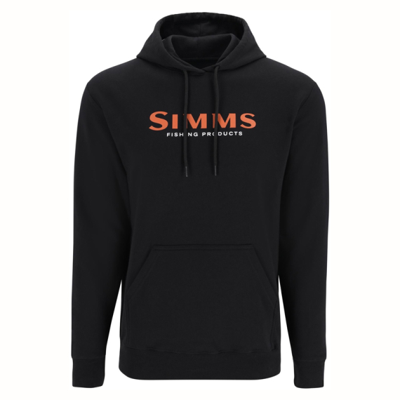 Simms Logo Hoody Black i gruppen Beklædning og fodtøj / Beklædning / Sweatere / Hættetrøjer hos Sportfiskeprylar.se (14143-001-20r)