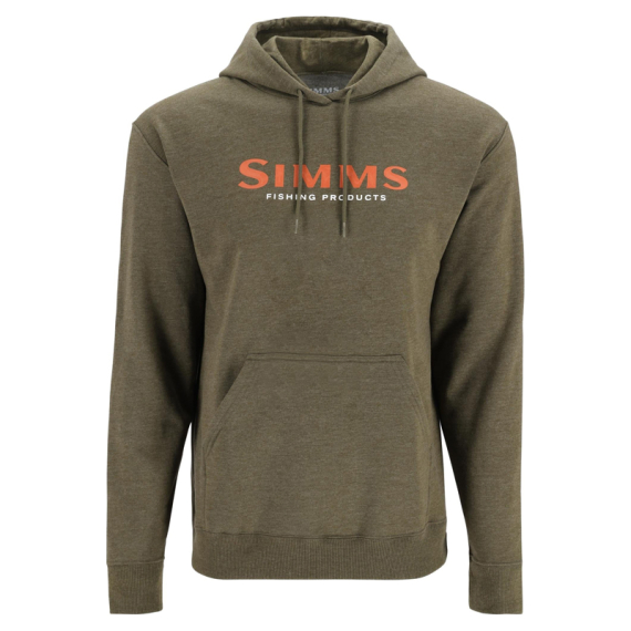 Simms Logo Hoody Military Heather i gruppen Beklædning og fodtøj / Beklædning / Sweatere / Hættetrøjer hos Sportfiskeprylar.se (14143-914-20r)