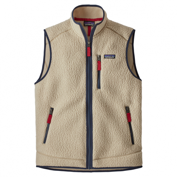 Patagonia M\'s Retro Pile Vest El Cap Khaki i gruppen Beklædning og fodtøj / Beklædning / Veste / Hverdagsveste hos Sportfiskeprylar.se (22821-ELKH-r)