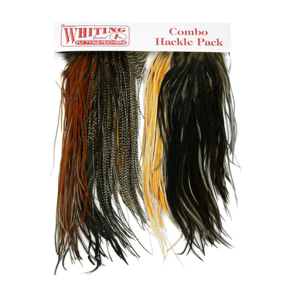 Whiting Introductory Hackle Pack - Four 1/2 Saddles i gruppen Kroge og endegrej / Fluebinding / Fluebindingsmateriale / Fjer og nakker / Nakker og sadler hos Sportfiskeprylar.se (25842000)