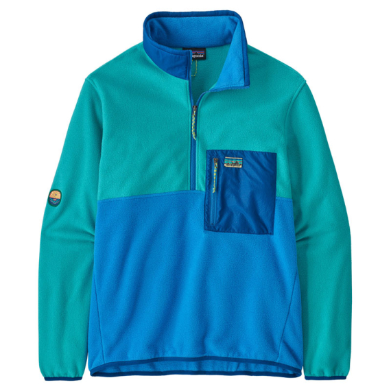 Patagonia M\'s Microdini 1/2 Zip P/O Vessel Blue - S i gruppen Beklædning og fodtøj / Beklædning / Sweatere / Langærmede T-shirts hos Sportfiskeprylar.se (26200-VSLB-S)