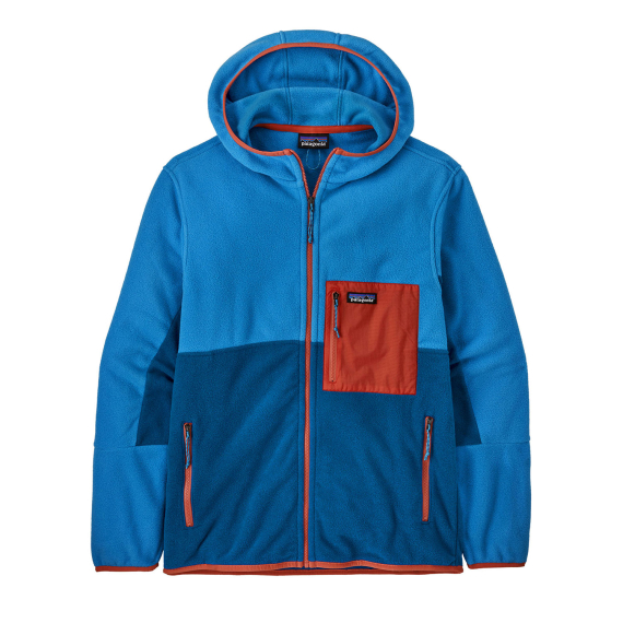 Patagonia M\'s Microdini Hoody Endless Blue i gruppen Beklædning og fodtøj / Beklædning / Sweatere / Fleecesweatere hos Sportfiskeprylar.se (26210-ENLB-Sr)