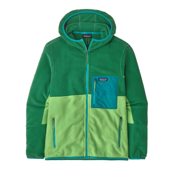 Patagonia M\'s Microdini Hoody Glisten Green i gruppen Beklædning og fodtøj / Beklædning / Sweatere / Fleecesweatere hos Sportfiskeprylar.se (26210-GLTN-Sr)