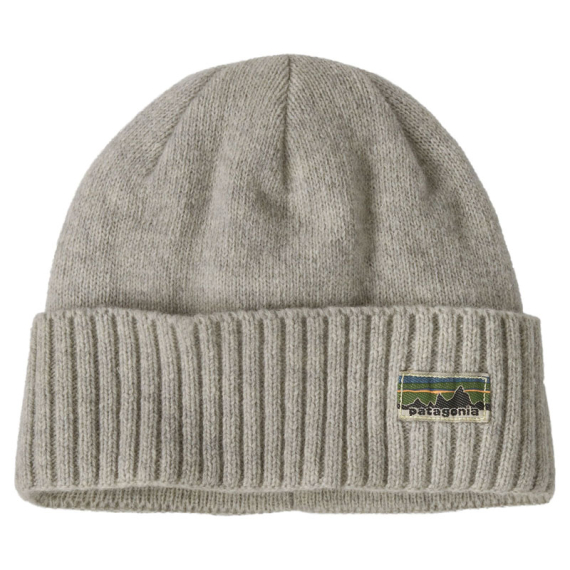 Patagonia Brodeo Beanie OG Legacy Label: Crisp Grey i gruppen Beklædning og fodtøj / Kasketter og hovedbeklædning / Huer og hatte hos Sportfiskeprylar.se (29206-OGLC-ALL)