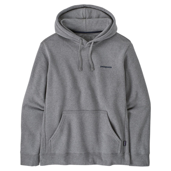 Patagonia Boardshort Logo Uprisal Hoody Gravel Heather i gruppen Beklædning og fodtøj / Beklædning / Sweatere / Hættetrøjer hos Sportfiskeprylar.se (39665-GLH-Sr)