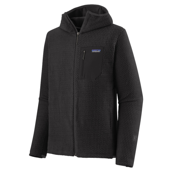 Patagonia M\'s R1 Air Full-Zip Hoody Black i gruppen Beklædning og fodtøj / Beklædning / Sweatere / Hættetrøjer hos Sportfiskeprylar.se (40255-BLK-Sr)