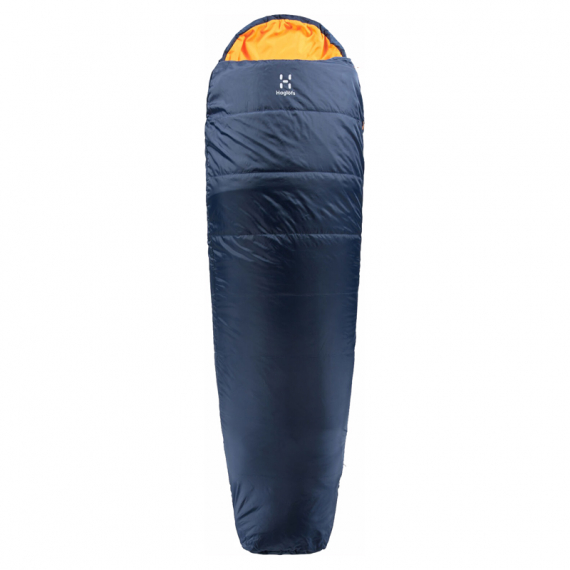 Haglöfs Tarius Lite +8 Midnight Blue/Tangerine - 190cm i gruppen Outdoor / Soveposer og puder / Soveposer hos Sportfiskeprylar.se (4162604GW220)