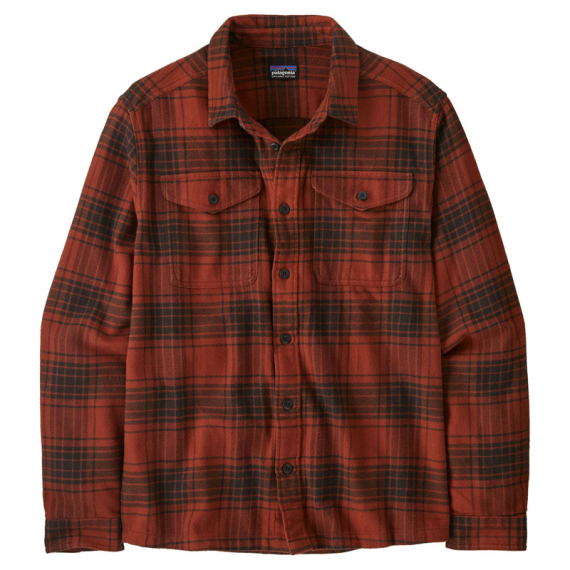 Patagonia M\'s Fjord Flannel Shirt Cascade: Burnished Red i gruppen Beklædning og fodtøj / Beklædning / Skjorter hos Sportfiskeprylar.se (42401-CARD-Sr)