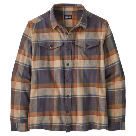 Patagonia M\'s Fjord Flannel Shirt Sunrise Ridge: Forge Grey i gruppen Beklædning og fodtøj / Beklædning / Skjorter hos Sportfiskeprylar.se (42401-SRFY-Sr)