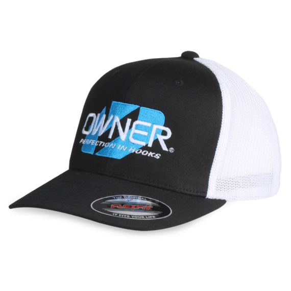 Owner Cap Flexfit Trucker - Black / White i gruppen Beklædning og fodtøj / Kasketter og hovedbeklædning / Kasketter / Flexfit-kasketter hos Sportfiskeprylar.se (44-5900-040)