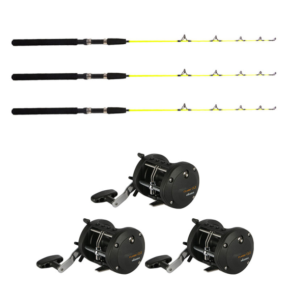 Okuma Classic CLX -200La 0bb/Fladen Ice Pike 115cm Höger 3-Pack i gruppen Fiskemetoder / Isfiskeri / Isfiskeri Sæt / Isfiskerisæt hos Sportfiskeprylar.se (49683ICE3PCS-SET)