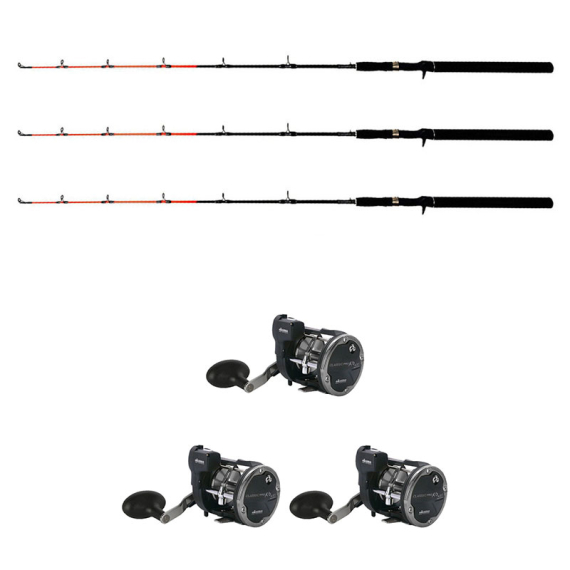 Okuma Classic Linecounter XPD- 30DLXA/Maxximus Predator Ice Medium Combo Vänster 3-Pack i gruppen Fiskemetoder / Isfiskeri / Isfiskeri Sæt / Isfiskerisæt hos Sportfiskeprylar.se (49694ICEMAXI3pcs-SET)