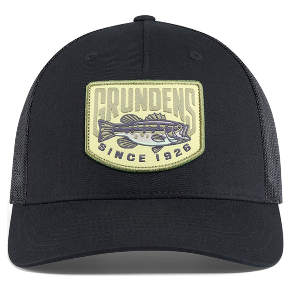 Grundéns Bass Patch Trucker Black i gruppen Beklædning og fodtøj / Kasketter og hovedbeklædning / Kasketter / Trucker caps hos Sportfiskeprylar.se (50397-001-0001)