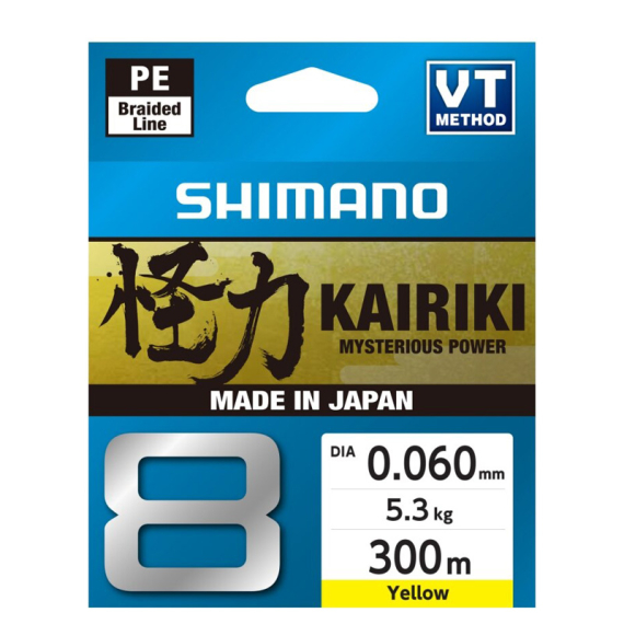 Shimano Kairiki 8 150m Yellow i gruppen Snøre / Multifilament hos Sportfiskeprylar.se (59WPLA58R38r)