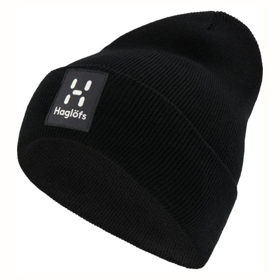 Haglöfs Aze Beanie True Black i gruppen Beklædning og fodtøj / Kasketter og hovedbeklædning / Huer og hatte hos Sportfiskeprylar.se (6055022C5005)