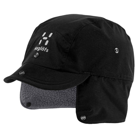 Haglöfs Mountain Cap True Black/Magnetite i gruppen Beklædning og fodtøj / Kasketter og hovedbeklædning / Kasketter / Kasketter med øreflapper hos Sportfiskeprylar.se (6055932CT715r)