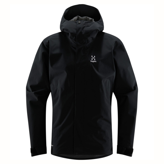 Haglöfs Koyal Proof Jacket Men True Black i gruppen Beklædning og fodtøj / Beklædning / Jakker / Regnjakker hos Sportfiskeprylar.se (6079572C5020r)