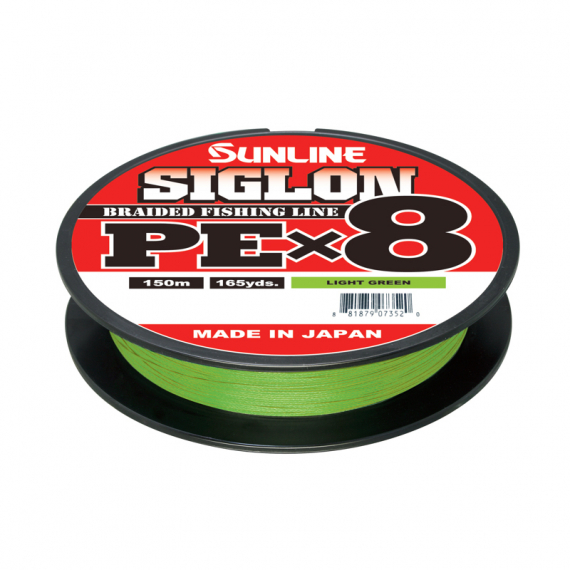 Sunline Siglon PE X8 Braid, Light Green 150m i gruppen Snøre / Multifilament hos Sportfiskeprylar.se (63052804r)