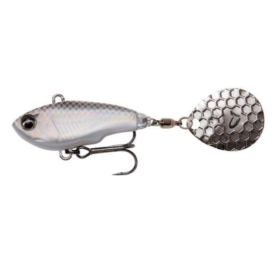 Savage Gear Fat Tail Spin 6,5cm, 16g Sinking - White Silver i gruppen Madding / Læbeløse crankbaits hos Sportfiskeprylar.se (71763)