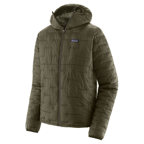 Patagonia M\'s Micro Puff Hoody Pine Needle Green i gruppen Beklædning og fodtøj / Beklædning / Jakker / Inderjakker hos Sportfiskeprylar.se (84031-PNGR-Sr)