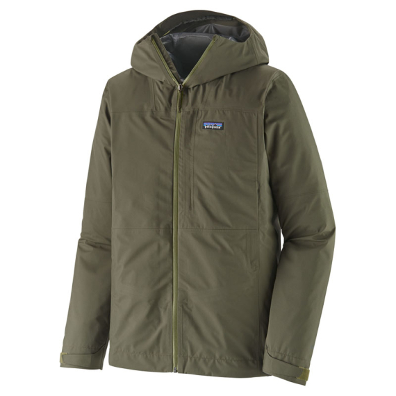 Patagonia M\'s Boulder Fork Rain Jacket Basin Green i gruppen Beklædning og fodtøj / Beklædning / Jakker / Regnjakker hos Sportfiskeprylar.se (85140-BSNG-Sr)