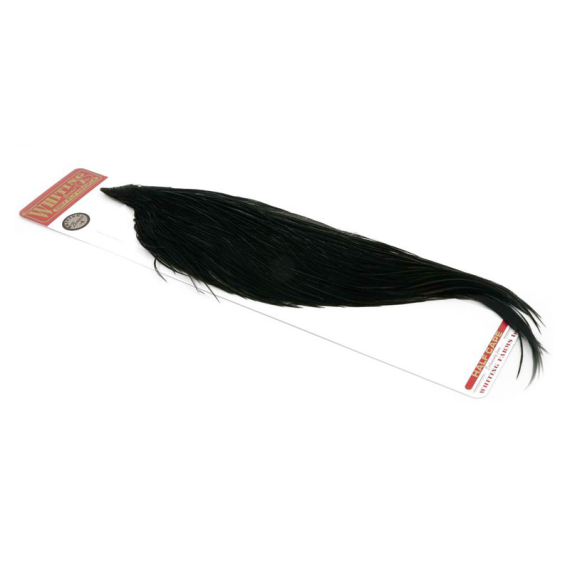 Whiting Bronze 1/2 Dry Fly Hackle Dyed Black i gruppen Kroge og endegrej / Fluebinding / Fluebindingsmateriale / Fjer og nakker / Hackle hos Sportfiskeprylar.se (91341008)