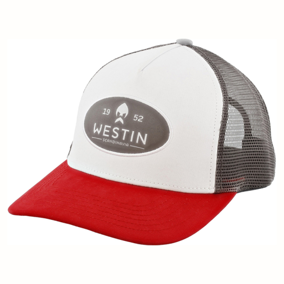 Westin W6 Classic Cap One Size Silver Grey/Red i gruppen Beklædning og fodtøj / Kasketter og hovedbeklædning / Kasketter / Trucker caps hos Sportfiskeprylar.se (A229-876-OS)