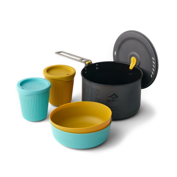 Sea To Summit Frontier UL One Pot Cook Set 2L, 5pcs i gruppen Outdoor / Stormkøkken og køkkenredskaber / Gryder og stegepander / Gryder hos Sportfiskeprylar.se (ACK027031-122102)