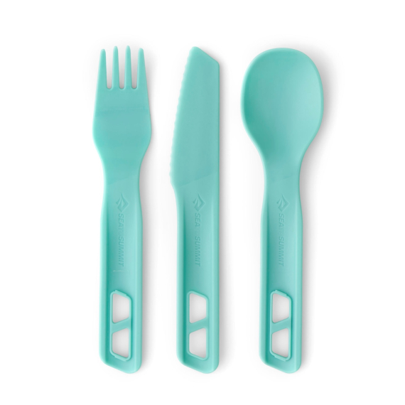 Sea To Summit Passage Cutlery Set 3pcs Blue i gruppen Outdoor / Stormkøkken og køkkenredskaber / Bestik og tilbehør hos Sportfiskeprylar.se (ACK035021-120207)