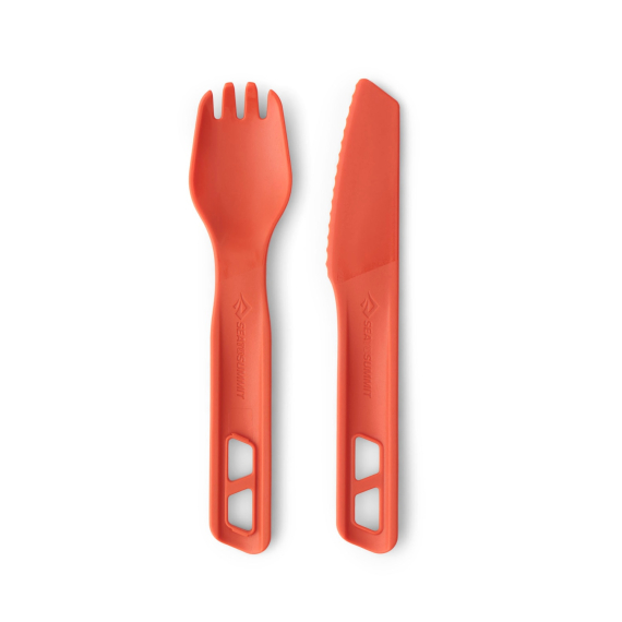 Sea To Summit Passage Cutlery Set 2pcs Orange i gruppen Outdoor / Stormkøkken og køkkenredskaber / Bestik og tilbehør hos Sportfiskeprylar.se (ACK035021-120804)