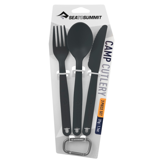 Sea To Summit Cutlery Polypropylen Cutleryset Charcoal i gruppen Outdoor / Stormkøkken og køkkenredskaber / Bestik og tilbehør hos Sportfiskeprylar.se (ACUTLCH)