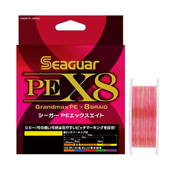 Seaguar PE X8 Grandmax 200m Multicolor i gruppen Snøre / Multifilament hos Sportfiskeprylar.se (BOB-00-SEAGUAR-00-0028r)