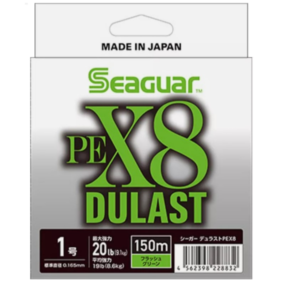 Seaguar Dulast PEX8 Flash Green 150m i gruppen Snøre / Multifilament hos Sportfiskeprylar.se (BOB-00-SEAGUAR-0110r)