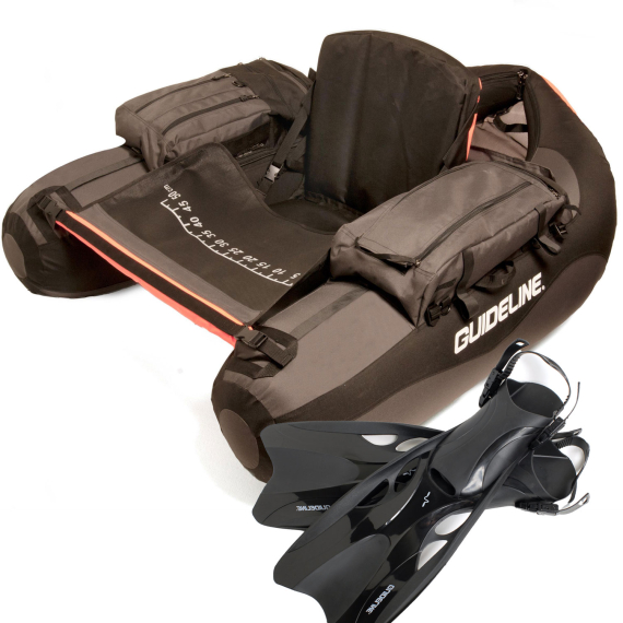 Guideline Drifter Kickboat + Fins i gruppen Bådelektronik / Flyderinge og gummibåde / Flyderinge og tilbehør til flyderinge / Flådtuber hos Sportfiskeprylar.se (BUNDLE_102571-FINS)