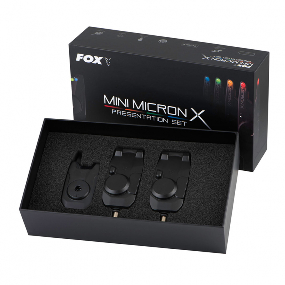 Fox Mini Micron X 2 Rod Set i gruppen Udstyr og tilbehør / Bidmeldere og -indikatorer / Bidmeldere hos Sportfiskeprylar.se (CEI197)