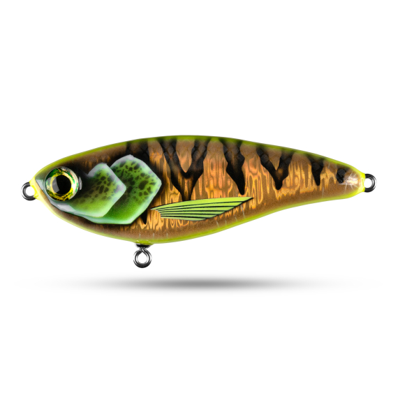 Elfbaits Swim 15cm, 100g - Lemon Perch i gruppen Madding / Håndlavede agn / Håndlavede jerkbaits hos Sportfiskeprylar.se (EFLBAITSS7)