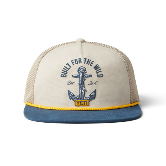 Yeti Open Seas Rope Trucker Cap Deep Tan/Navy i gruppen Beklædning og fodtøj / Kasketter og hovedbeklædning / Kasketter / Trucker caps hos Sportfiskeprylar.se (H014N)