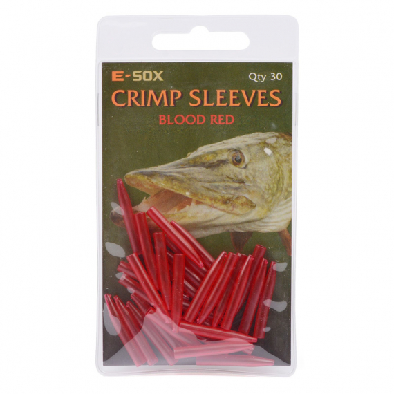 Drennan E-SOX Crimp Sleeves-Blood Red i gruppen Kroge og endegrej / Rig tilbehør / Krympeslanger og tuber hos Sportfiskeprylar.se (H582-002)