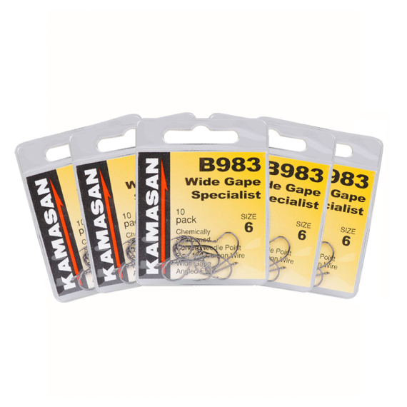 Kamasan B983 Wide Gape Specialist 10-pack x5 i gruppen Kroge og endegrej / Kroge / Specimen kroge hos Sportfiskeprylar.se (KAMASANB983PACK)